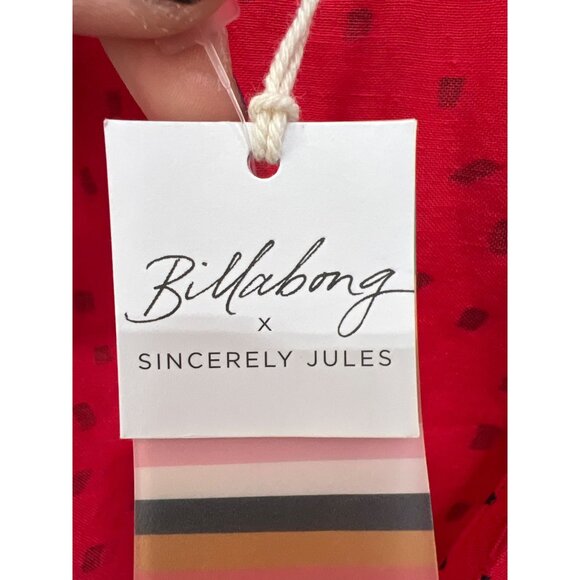 Billabong x Sincerely Jules Wrapped in Love Long Sleeve Wrap Crop Top Size L NEW - Picture 6 of 13
